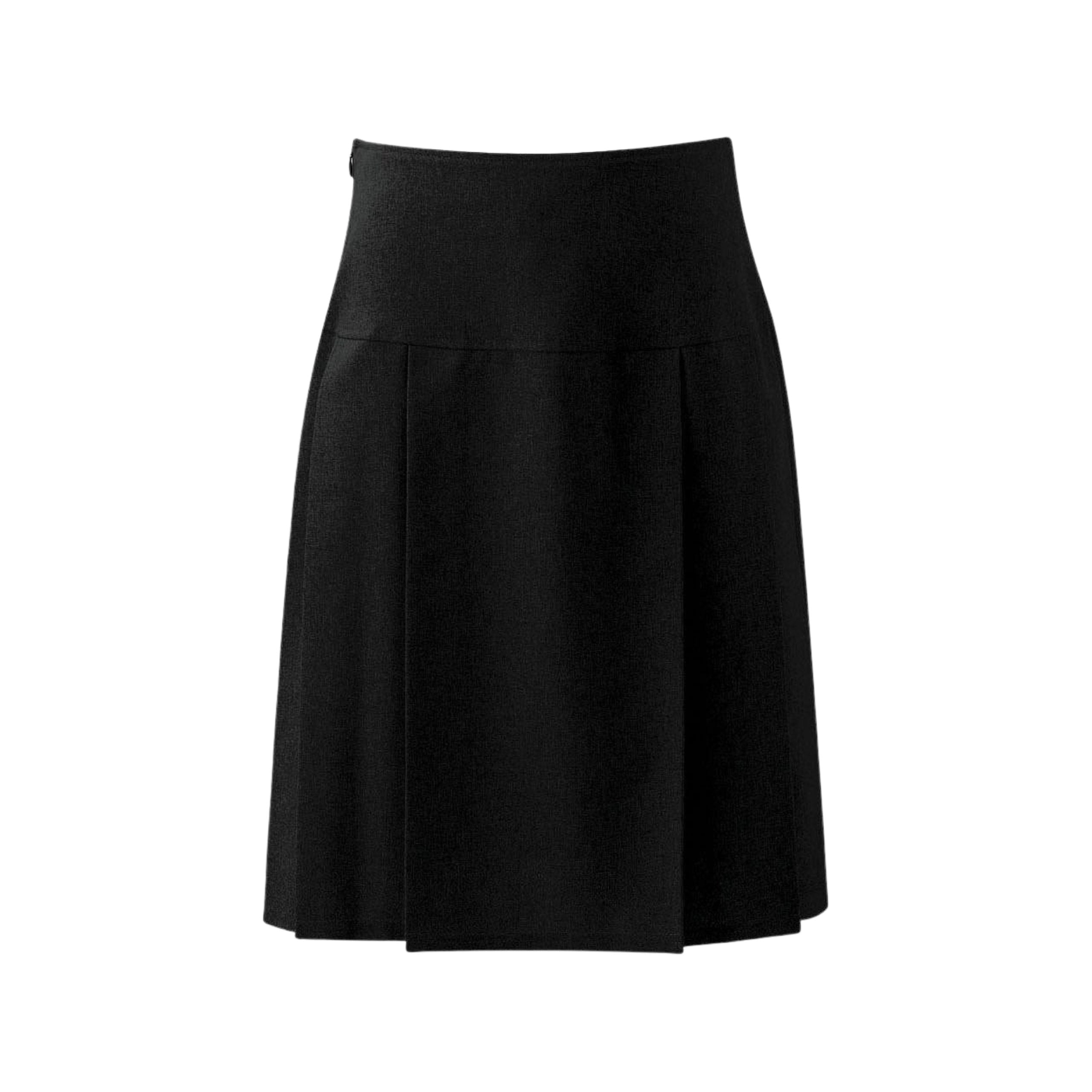 Black 3 Pleat Skirt With Zip & Button – Kitted Out Schoolwear
